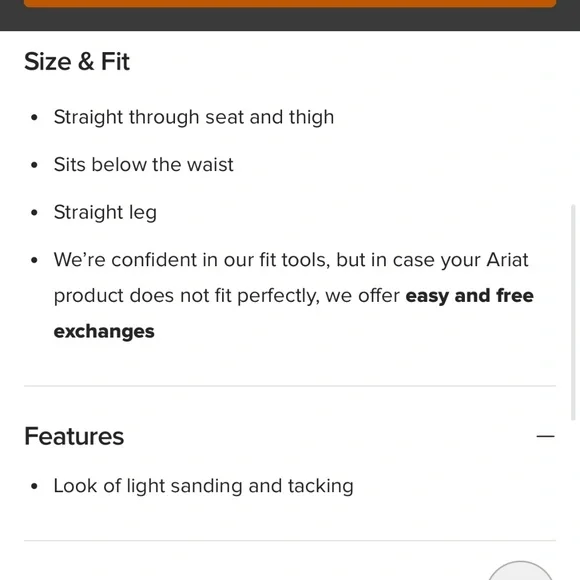 Ariat Fire Retardant straight leg jeans size 32x32. - Picture 3 of 4